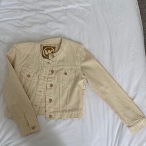 Michael Kors Kids Beige Jean Jacket